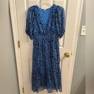 Old Navy Blue Floral Dress